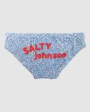 Load image into Gallery viewer, Leaves Men’s Swim Briefs - BLUE CORAL BRIEFS Salty Johnson AU