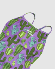 Load image into Gallery viewer, Prickly Business Thin Strap One Piece Women's Swimsuit Salty Johnson AU