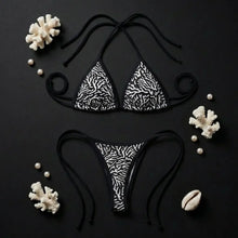 Load image into Gallery viewer, BLACK CORAL – Women's Bikini Set | Sustainable UPF50+ Swimwear Salty Johnson