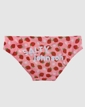 Load image into Gallery viewer, Sustainable Men’s Swim Briefs - Strawberry Kisses Salty Johnson AU