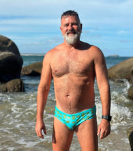 Load image into Gallery viewer, Sustainable Mens Swim Briefs - "Turtle Swim Brief" (Copy) Salty Johnson AU