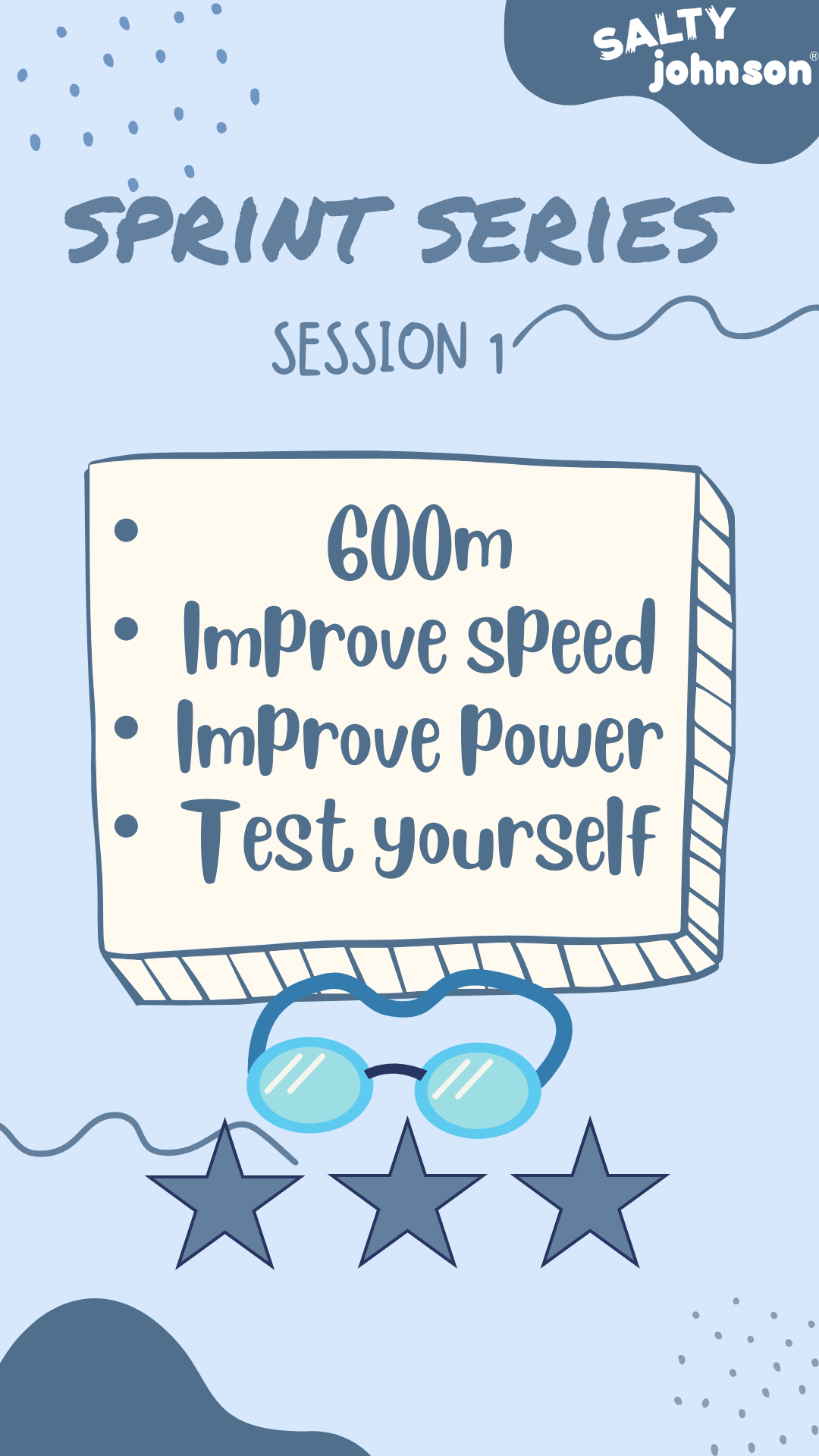 Swim Workouts - Beginner - Sprint Series - Session 1