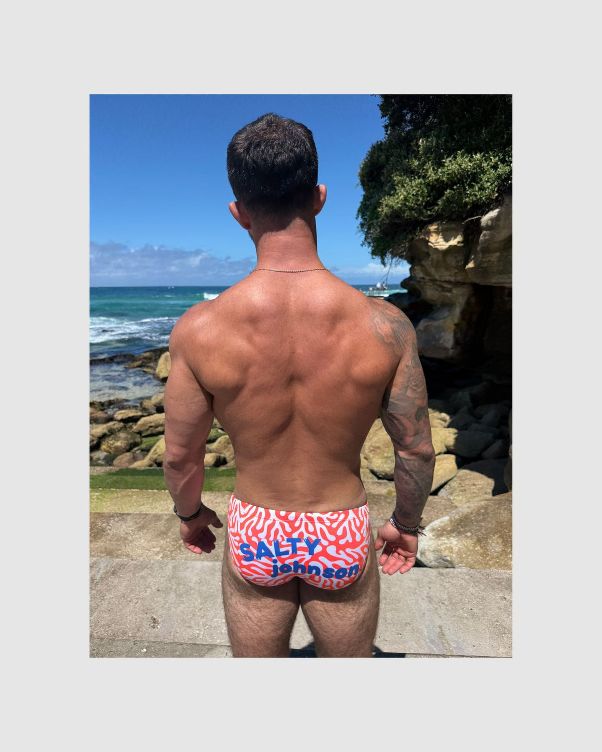 CORAL – Men's Swim Briefs | Sustainable UPF50+ Swimwear Salty Johnson