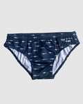 WHITE POINTER – Men's Swim Briefs | Sustainable UPF50+ Swimwear Salty Johnson