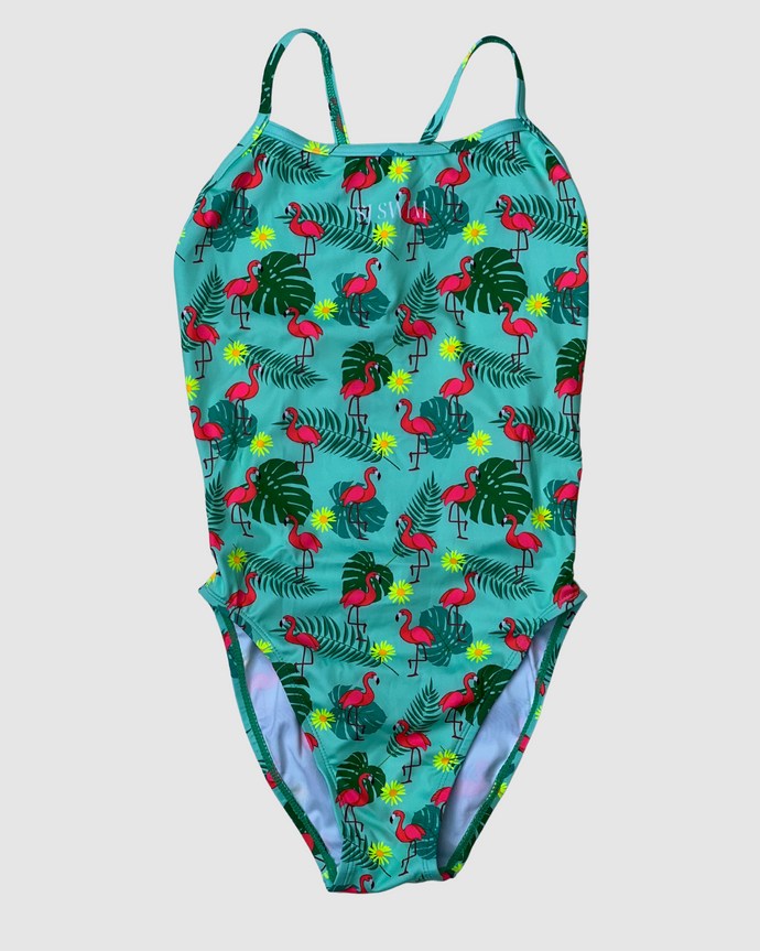 Flamingos Thin Strap One Piece Salty Johnson AU