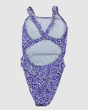 Load image into Gallery viewer, Violet Coral Thick Strap One Piece Women&#39;s Swimsuit Salty Johnson AU
