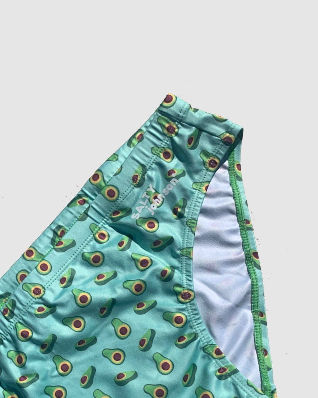 SMASHED AVO – Men's Swim Briefs | Sustainable UPF50+ Swimwear Salty Johnson