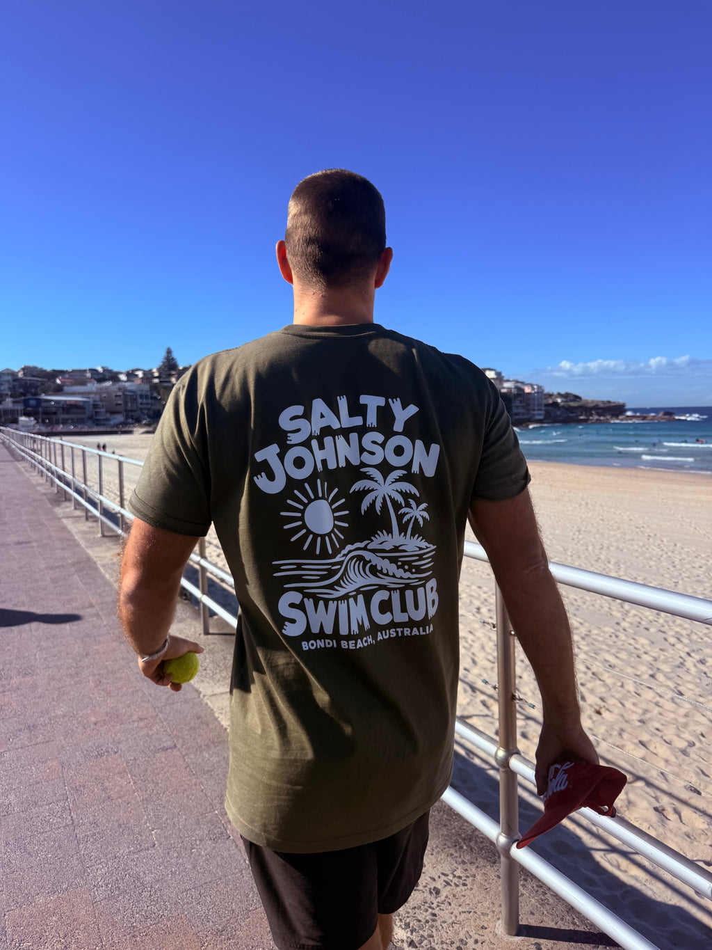 LIMITED EDITED SJ TEES - green Salty Johnson