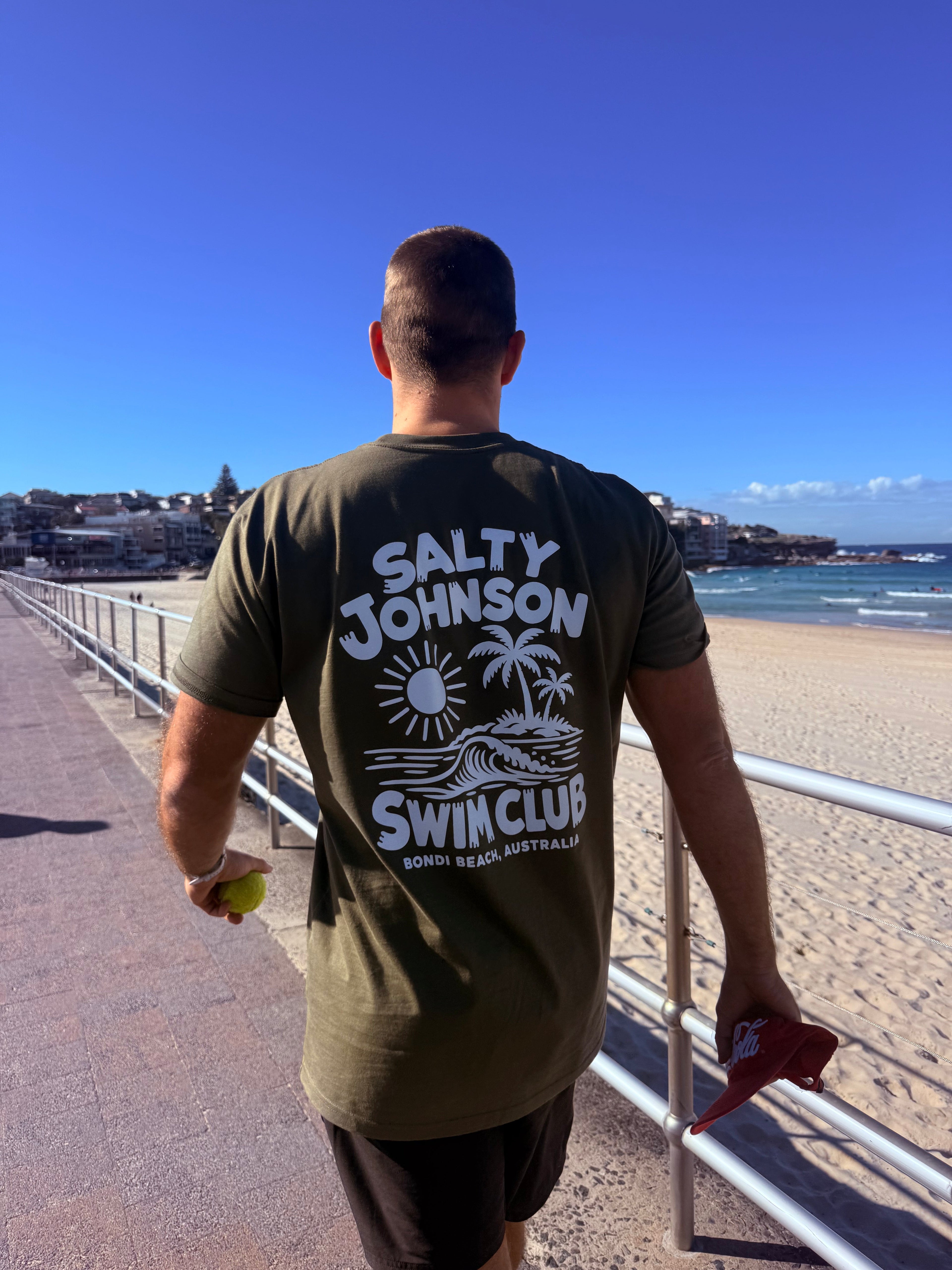 LIMITED EDITED SJ TEES - green Salty Johnson