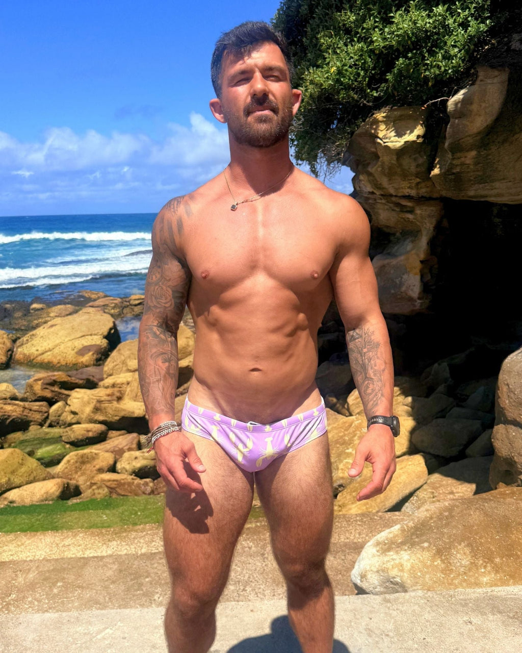YABBIES – Men's Swim Briefs | Sustainable UPF50+ Swimwear Salty Johnson