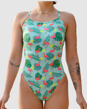 Load image into Gallery viewer, Flamingos Thin Strap One Piece Salty Johnson AU

