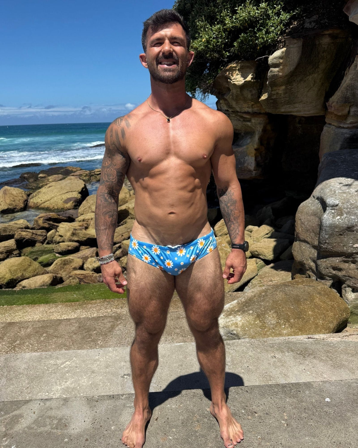 OOPSIE DAISY – Men's Swim Briefs | Sustainable UPF50+ Swimwear Salty Johnson