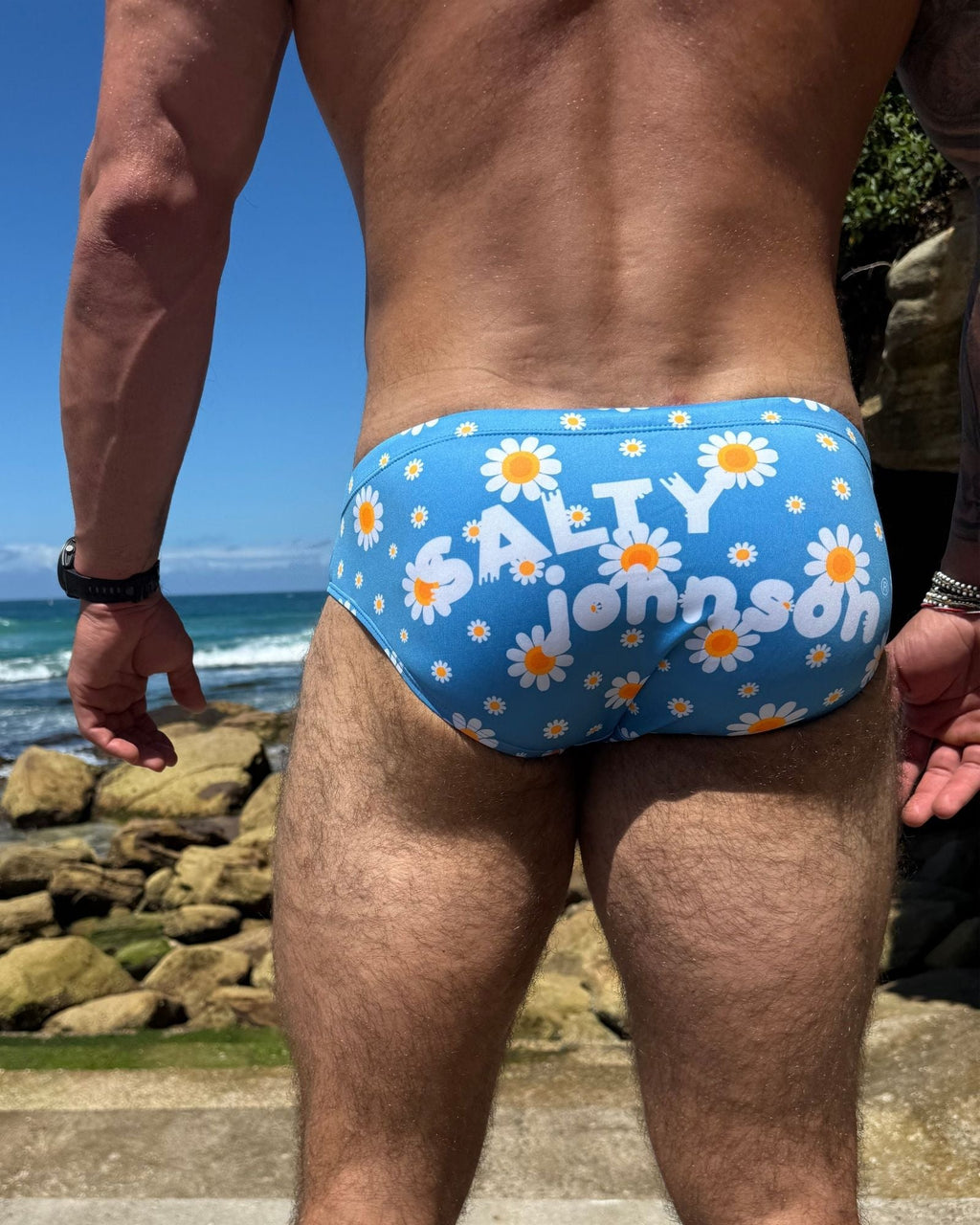 OOPSIE DAISY – Men's Swim Briefs | Sustainable UPF50+ Swimwear Salty Johnson