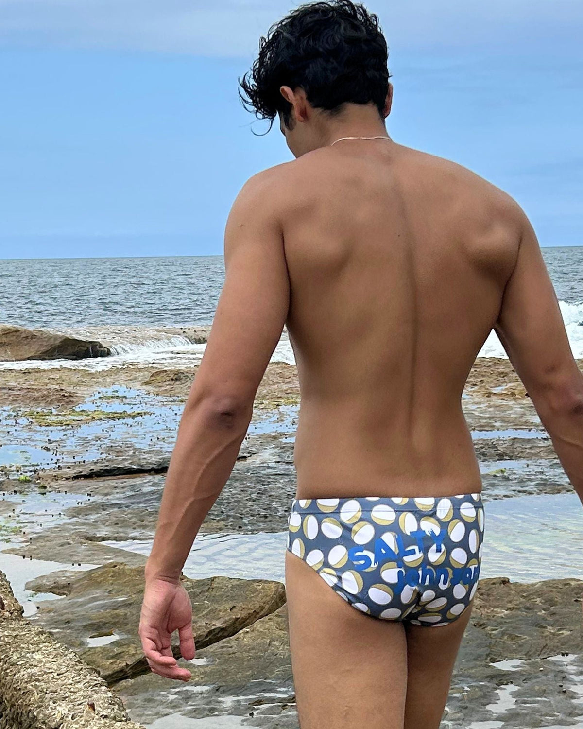 PALM GROVE – Men's Swim Briefs | Sustainable UPF50+ Swimwear Salty Johnson