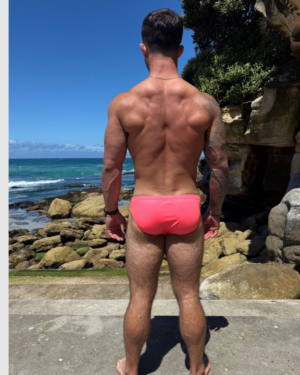 CLASSICS WATERMELON – Men's Swim Briefs | Sustainable UPF50+ Swimwear Salty Johnson