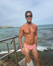 Load image into Gallery viewer, Sustainable Men’s Swim Briefs - Strawberry Kisses Salty Johnson AU
