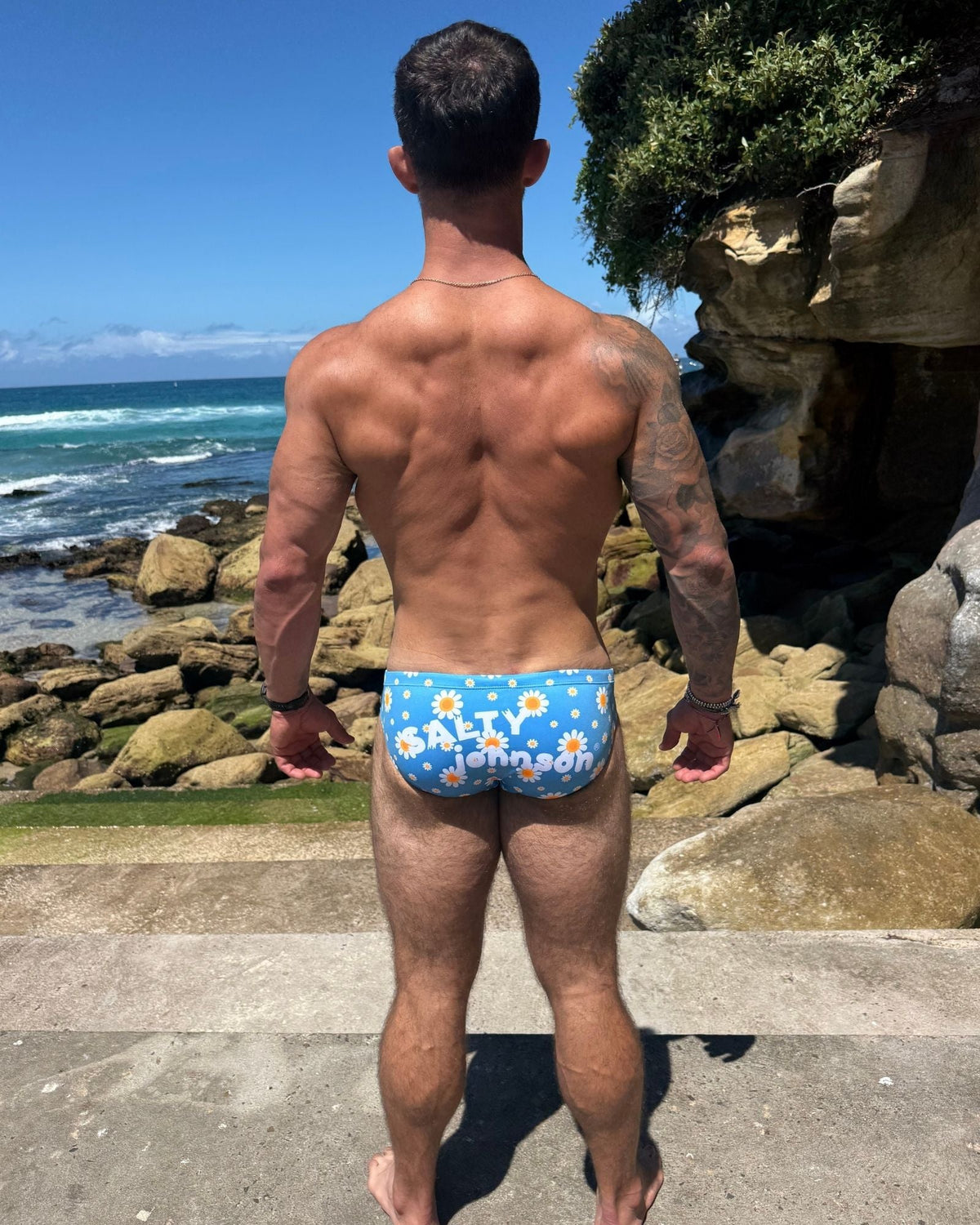OOPSIE DAISY – Men's Swim Briefs | Sustainable UPF50+ Swimwear Salty Johnson