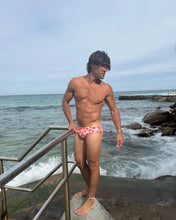 Load image into Gallery viewer, Sustainable Men’s Swim Briefs - Strawberry Kisses Salty Johnson AU
