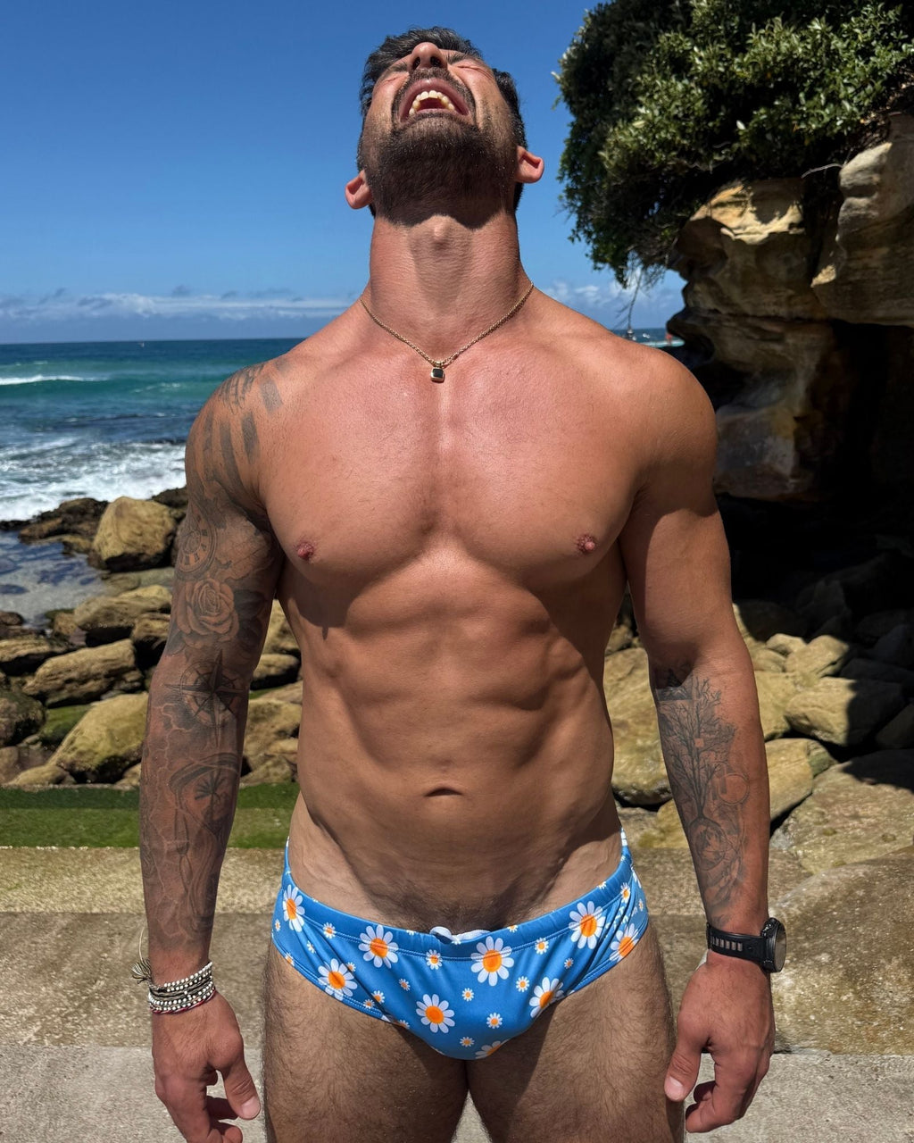 OOPSIE DAISY – Men's Swim Briefs | Sustainable UPF50+ Swimwear Salty Johnson