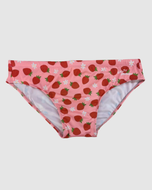 Sustainable Men’s Swim Briefs - Strawberry Kisses Salty Johnson AU
