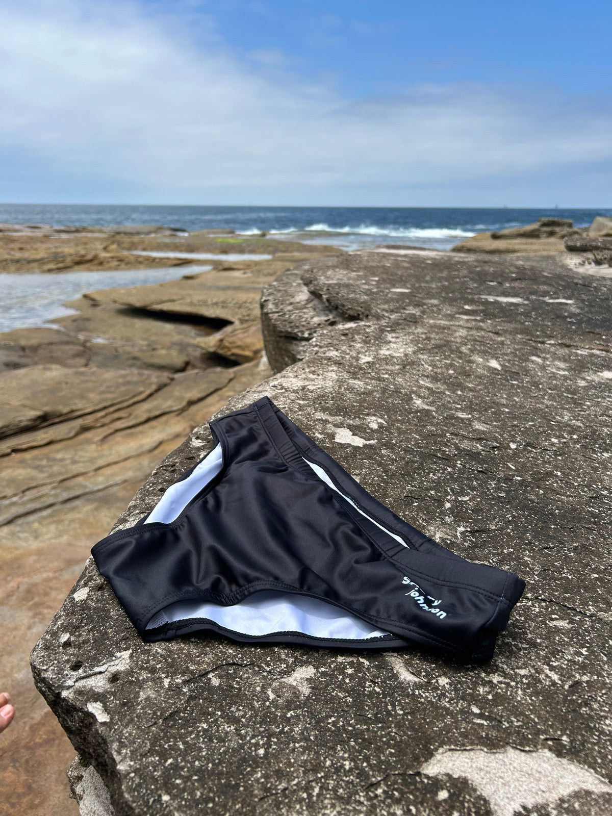Mens Swimwear - Classics 2.0- Black Salty Johnson