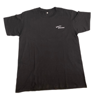 Black Salty Johnson sustainable mens t-shirt made from eco-friendly materials for comfortable wear